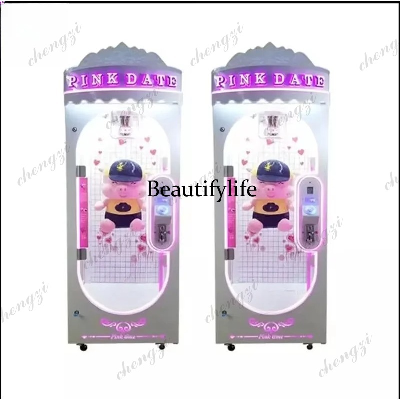 Arcade Game Vending Machine - A81 Indoor Pink Date Doll Aluminium-Schienen-Scherenautomat