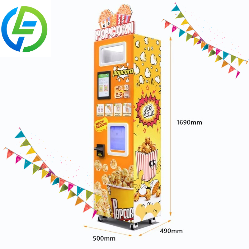 Popcorn Vending Machine - Maßgefertigter 24/7-Betrieb Popcorn-Verkaufsautomat - 1800W, Eingebaute
