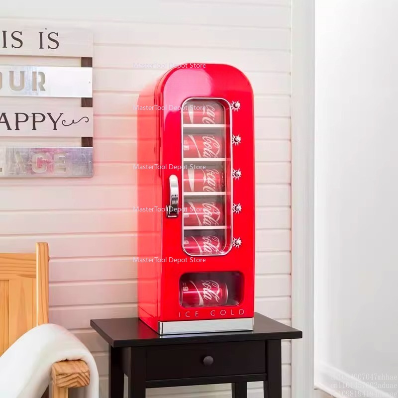 Popcorn Vending Machine - Mini-Verkaufsautomat, 10 Dosen, Pop-up, kleiner Kühlschrank