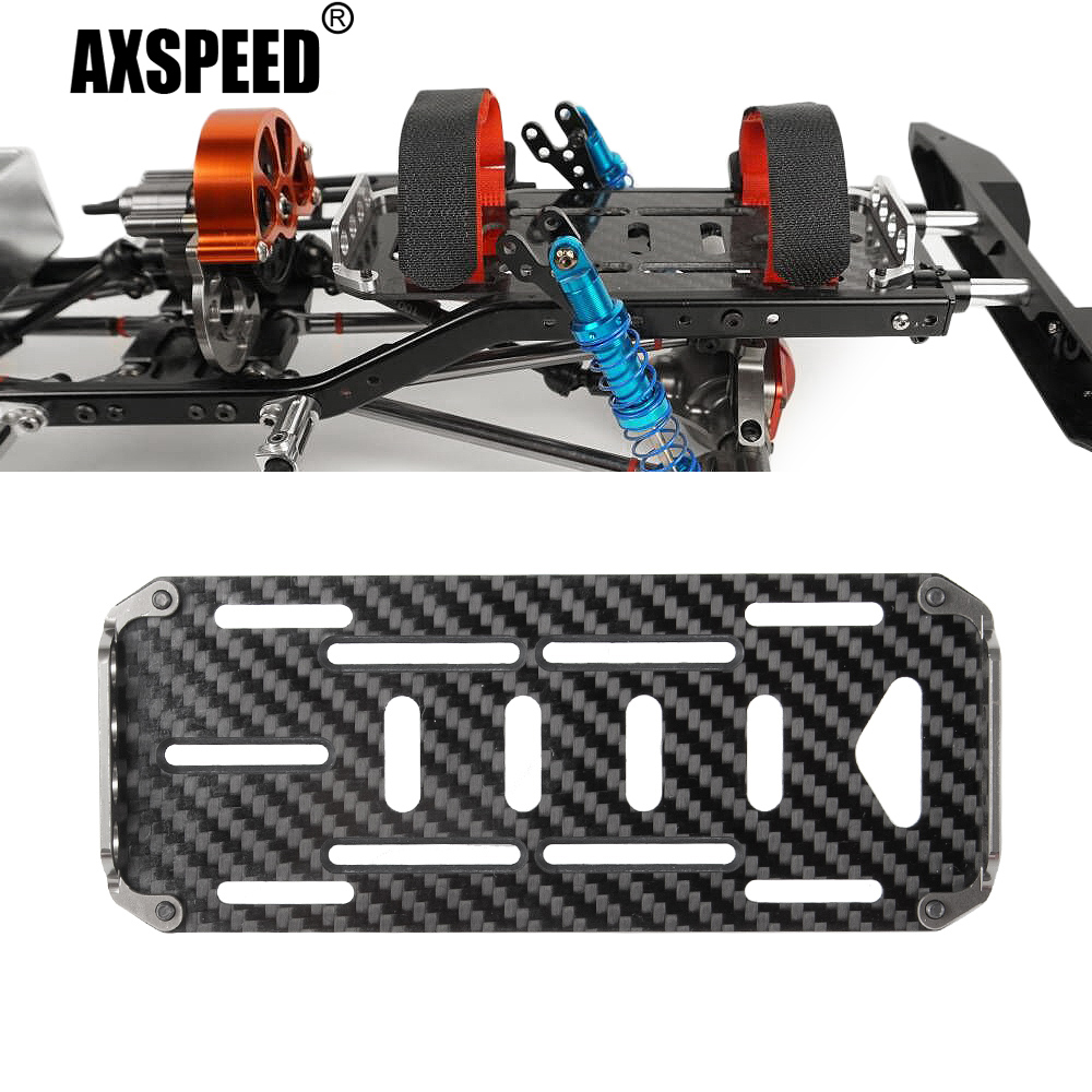 Racing Arcade Cabinet - AXSPEED Kohlefaser-Batterie-Montageplattenfach mit Metallhalterung für Axial