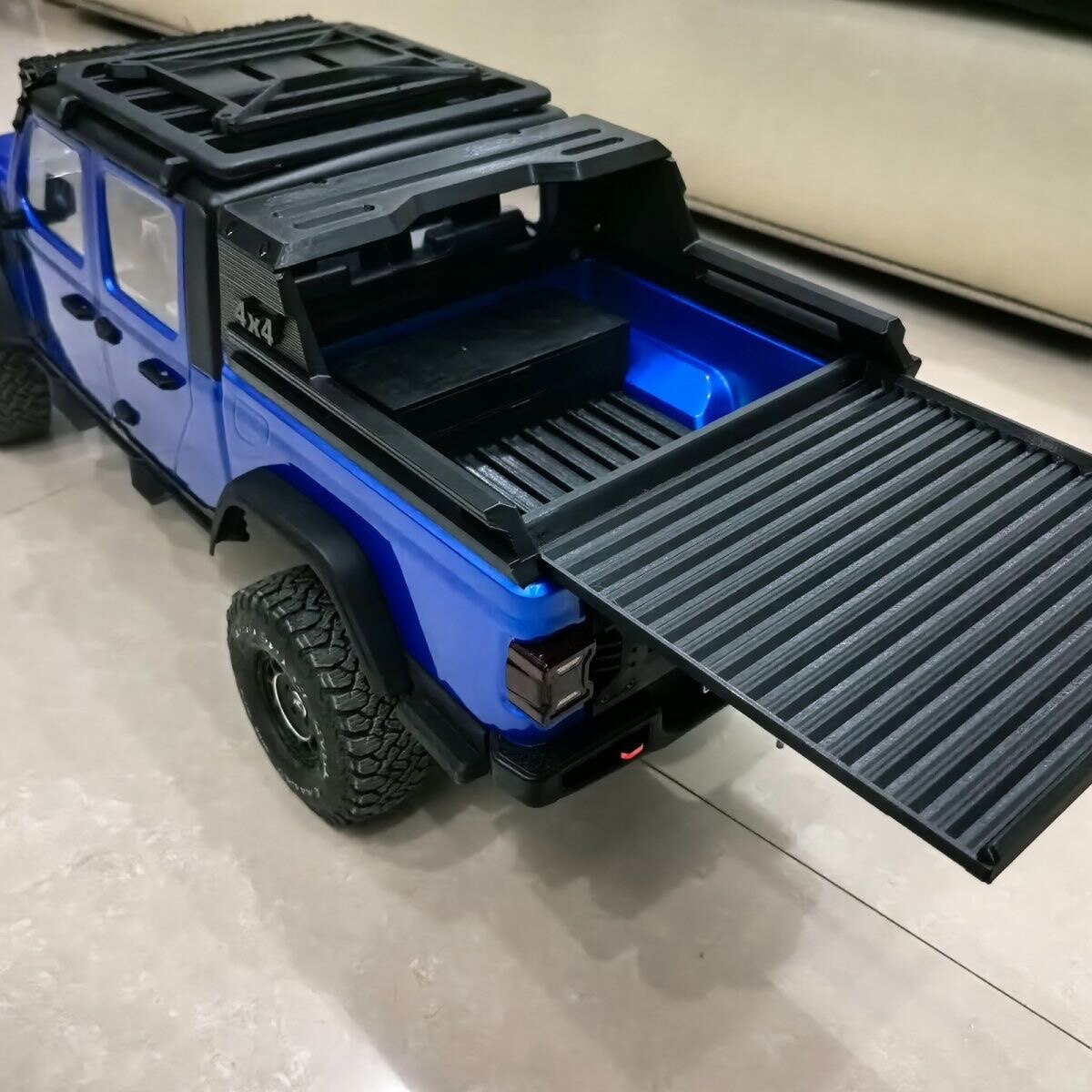 Racing Arcade Cabinet - RC einziehbares Heckbett für RLAARLO JK07,