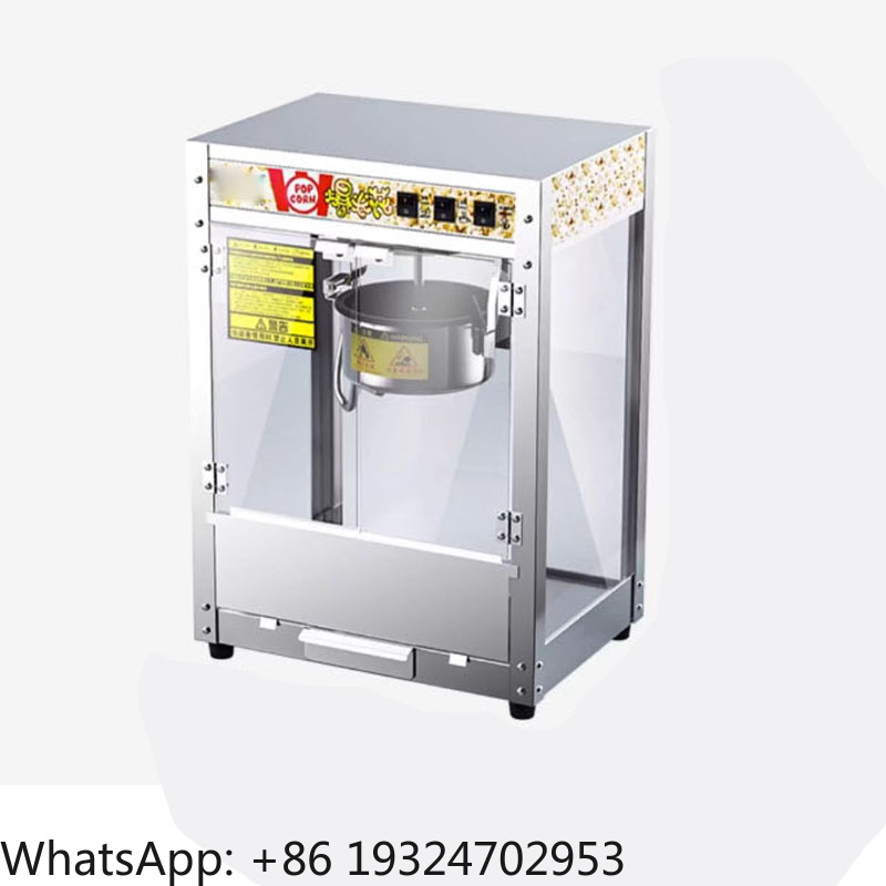 Popcorn Vending Machine - Vollautomatische Kommerzielle Popcornmaschine 220/110V Edelstahl Elektrischer