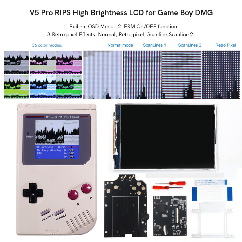 Lcd Screen Arcade - HISPEEDIDO Für GB Dmg V5 Pro