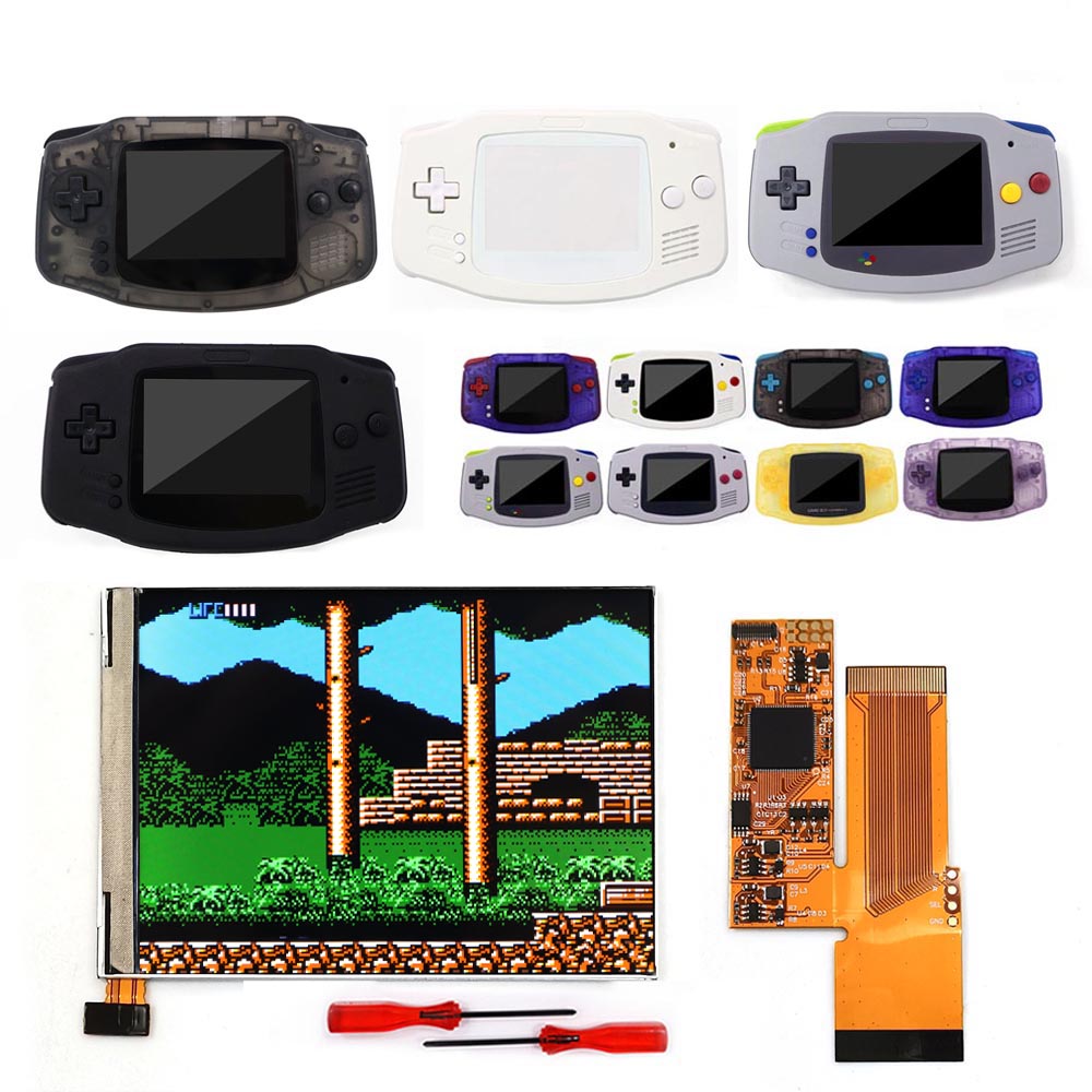 Lcd Screen Arcade - Klassisches 3,2-Zoll-IPS-LCD für GBA V2 Hintergrundbeleuchtungs-Bildschirmkit