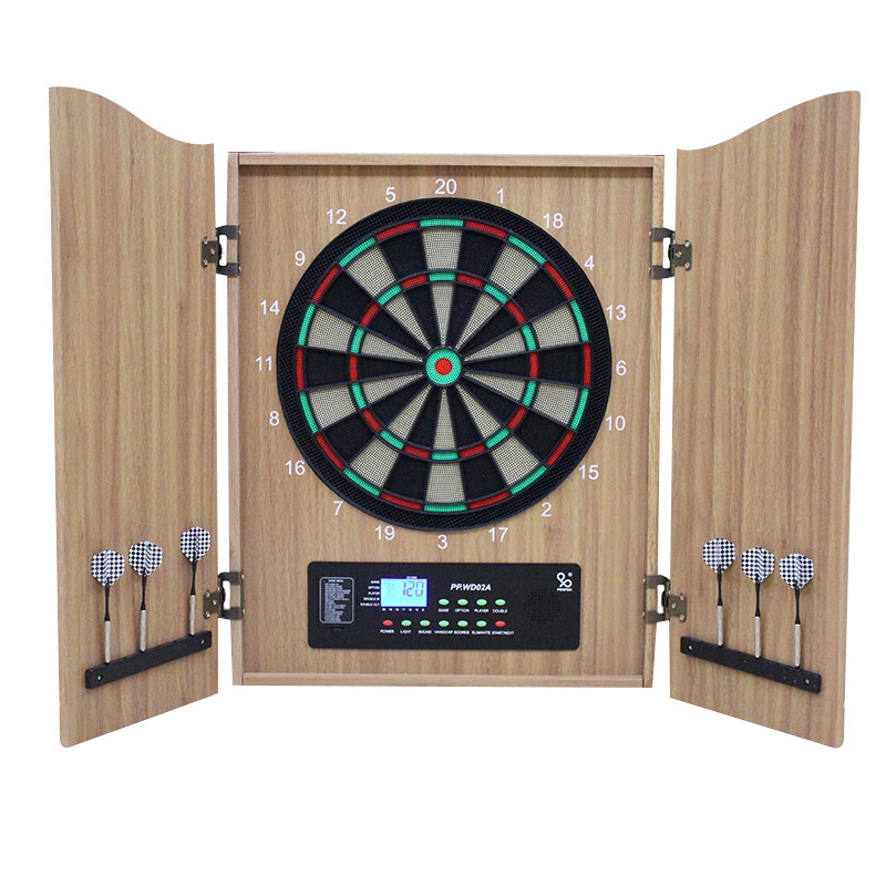 Electronic Dartboard Cabinet - Luxuriöser elektronischer Dartboard-Schrank aus Holz mit