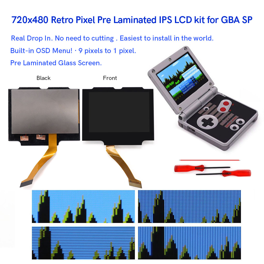 HD 3,0 Zoll für GBA SP V5 Lami – Lcd Screen Arcade Bewertung und Preis