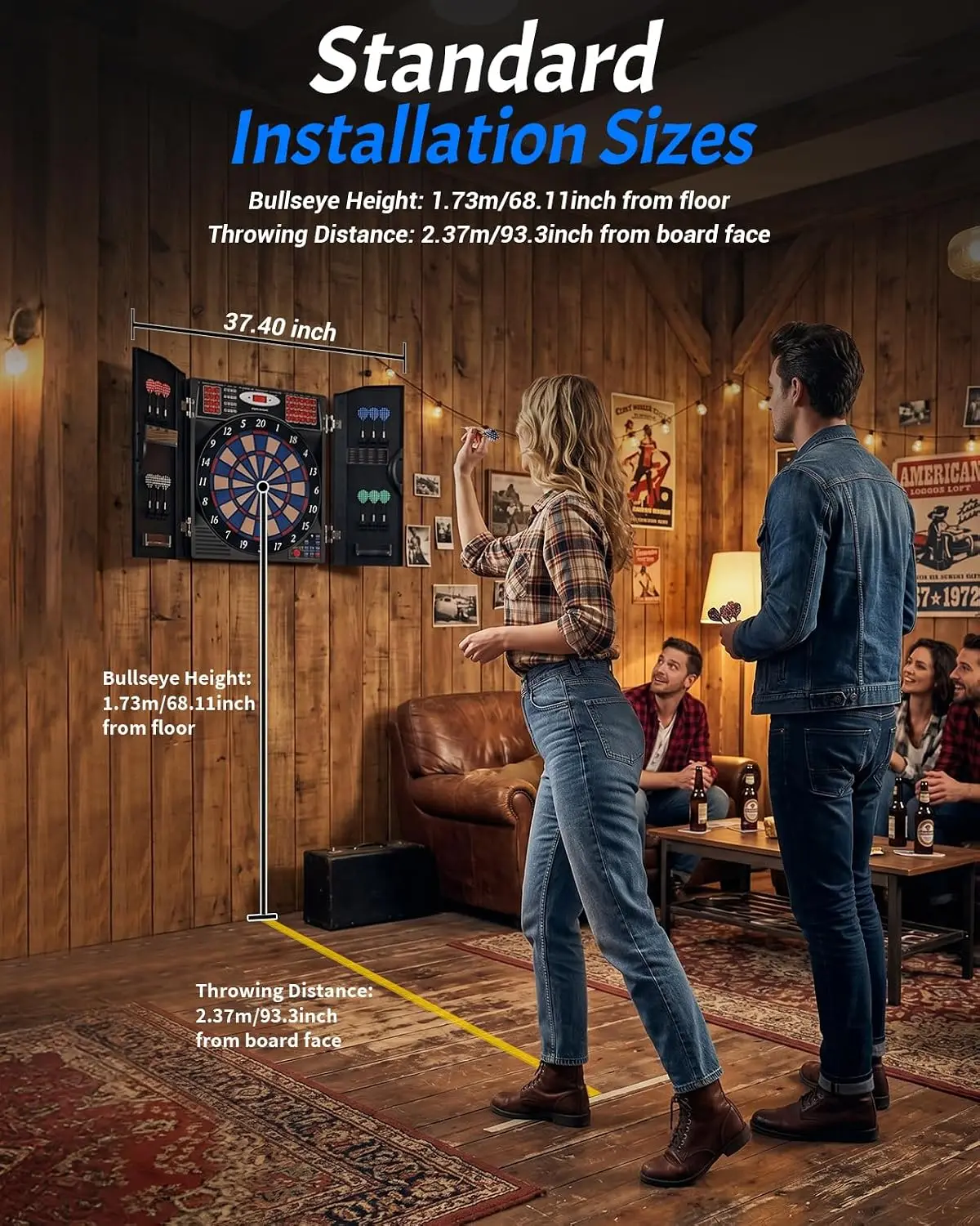 Elektronisches Dartboard-Set m – Electronic Dartboard Cabinet Bewertung und Preis