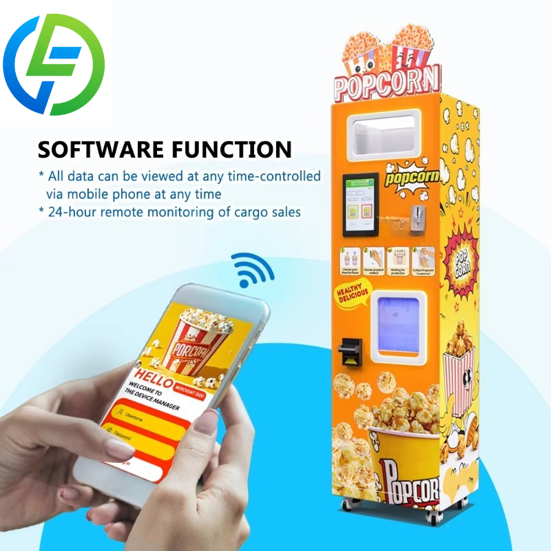 Maßgefertigter 24/7-Betrieb Po – Popcorn Vending Machine Bewertung und Preis