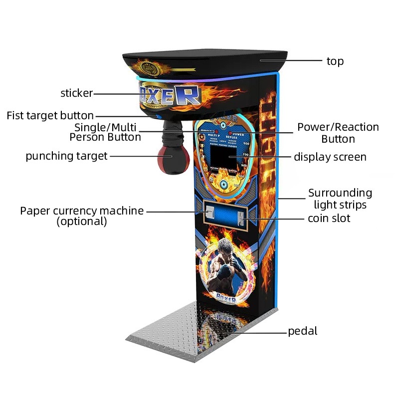 Maßgefertigte münzbetriebene B – Boxing Machine Arcade Bewertung und Preis