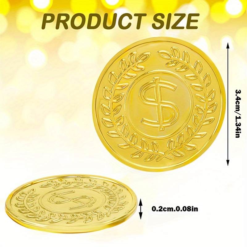 50 Stück Goldene Münzen Plasti – Arcade Game Coin Bewertung und Preis