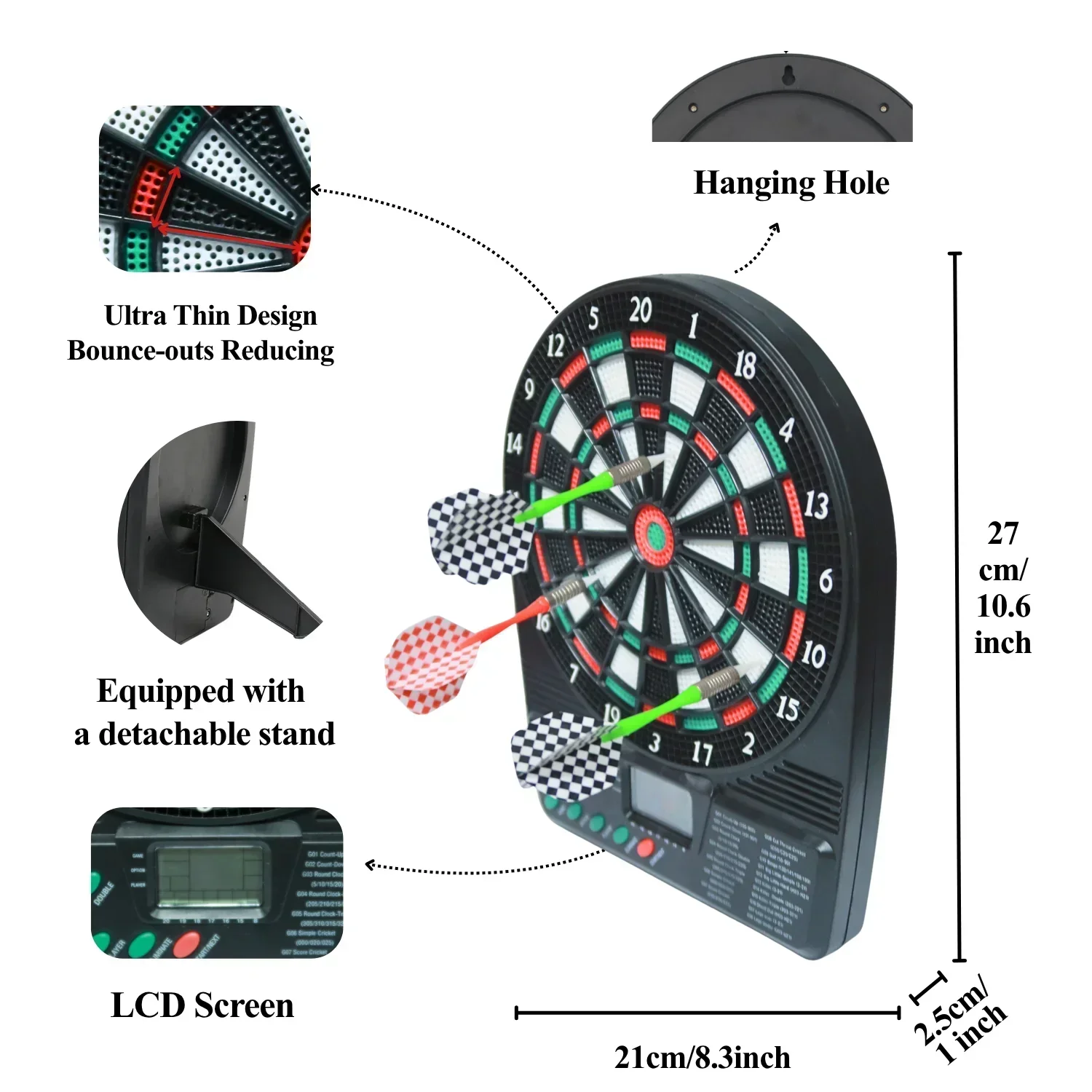 Tragbare Elektronische Dartsch – Electronic Dartboard Cabinet Bewertung und Preis