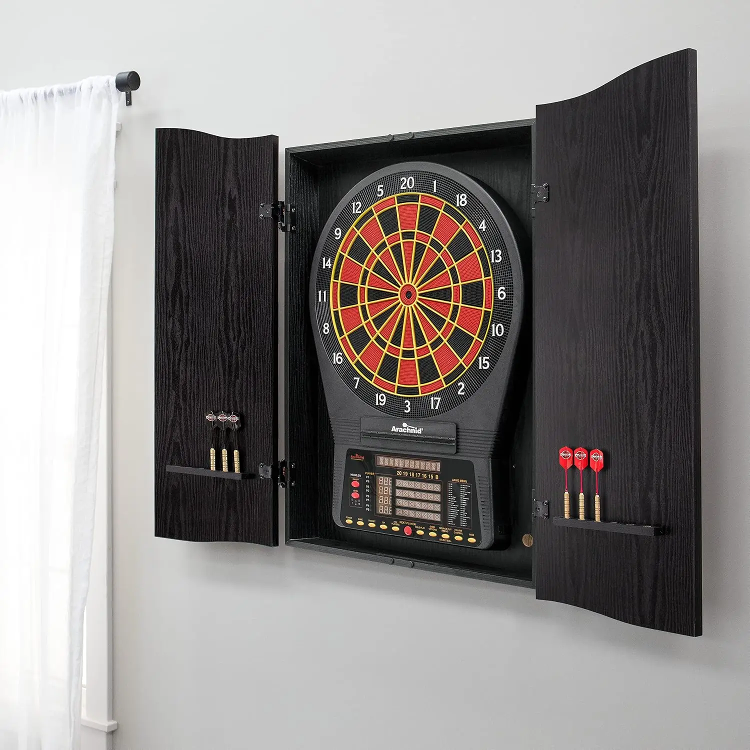 Schwarzer CricketPro Dartboard – Electronic Dartboard Cabinet Bewertung und Preis