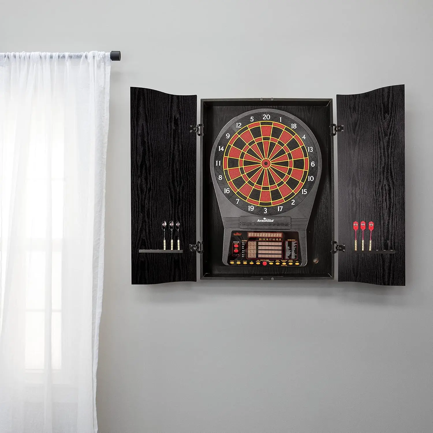 Schwarzer CricketPro Dartboard – Electronic Dartboard Cabinet Bewertung und Preis