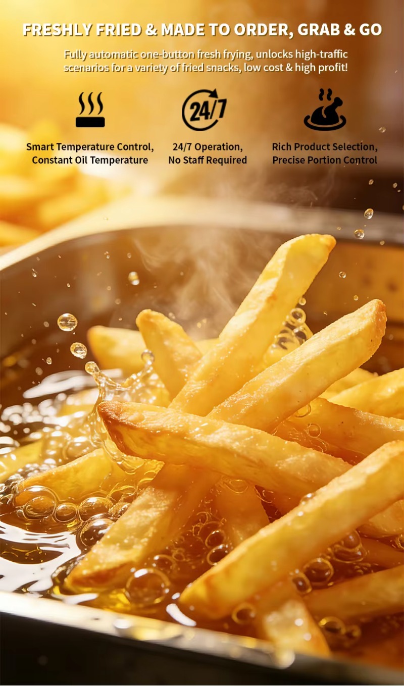 Vollautomatischer Pommes-Frite – Popcorn Vending Machine Bewertung und Preis