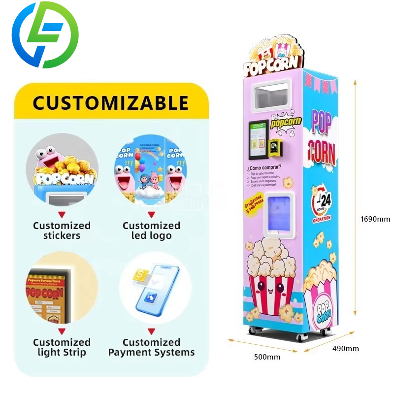 Maßgefertigte Intelligente Pop – Popcorn Vending Machine Bewertung und Preis