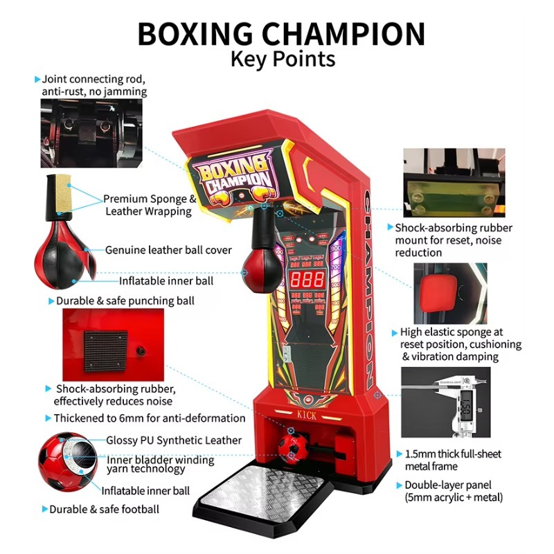 2-in-1 Münzbetriebener Boxauto – Boxing Machine Arcade Bewertung und Preis